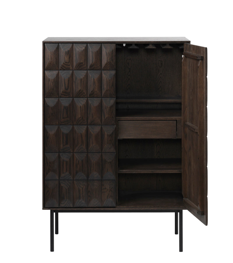 Coos Dressoir - 90 x 45 cm - Bruin - Dressoirs - Rebellenclub