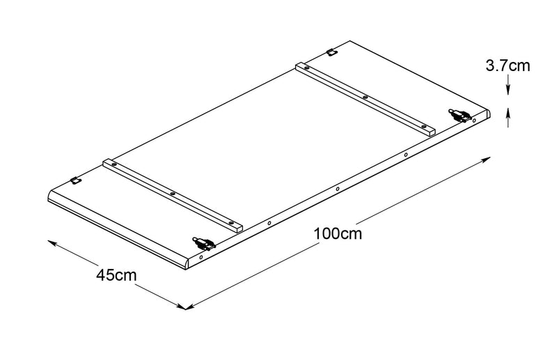 Patea Extensieblad - 100 x 45 cm - Eiken - Extensiebladen - Rebellenclub